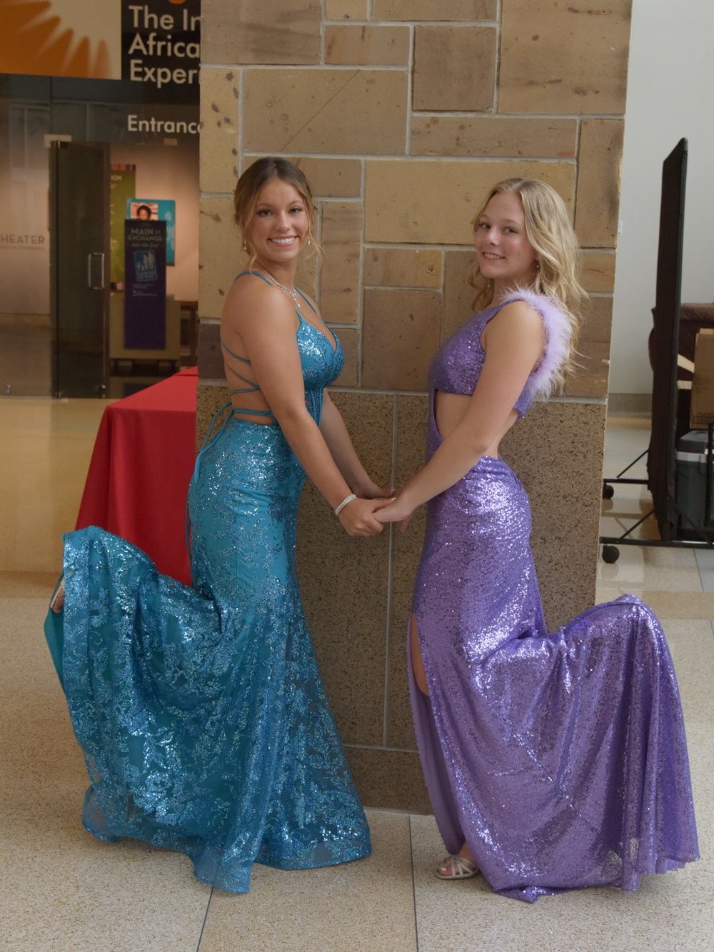 Nordstrom purple Sequin Strappy Prom Dress